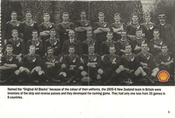 1992 Shell Rugby Greats #1 1905 Originals Front